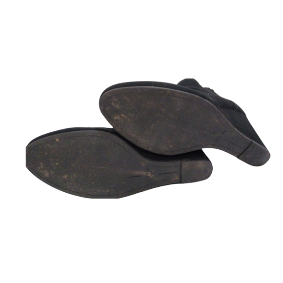 Dolce Vita Womens Gwynn Black Genuine Suede Leather Wedge Heel Ankle Booties 9 - Picture 15 of 16